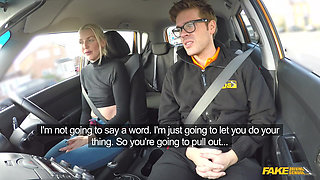 Fake Driving School - Naughty Student Driver Lexi Lou Deepthroats Instructor Ryan, Gets Fucks Hard Until She Squirts & Cums