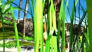 Outdoor hot xxx! Big Black Cock pounds hard a sexy blondie in the island