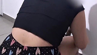 Husband Films Wife Cleaning the Floor - En Sub