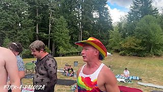 Lesbian Outdoor Orgy on Stage - Fuck-A-Palooza Festival Squirting Show