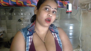 Horny Stepmom Fucked Hard by Stepson in the Kitchen Taboo Creampie