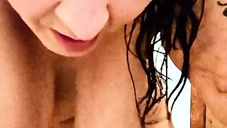 Tina Marie Is Locking the Door and Neighbor Fucking Squirting on the Floor