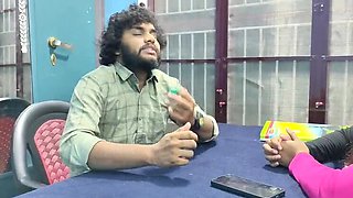 Indian Boss Fucks Male Staff in Office - Hot Secretary Seduction