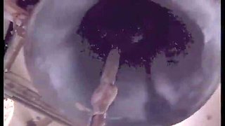 Blonde Busty Italian Girl Blowjob and Doggy Style with Priest Cumshot