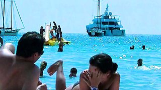 Sexy nude teens with perky boobs naked at a nudist beach