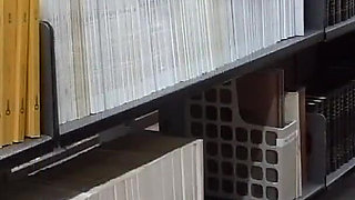 Sexy Asian Fucking Her Pussy in Public Library!