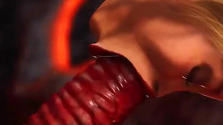 Inferno. Hot sex in hell. Devil fucks hard a young sexy slave