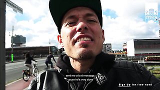 Steven Shame featuring Harleen Van Hynten's blowjob scene
