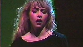 Blonde and brunette lesbian licking voyeured in taxi