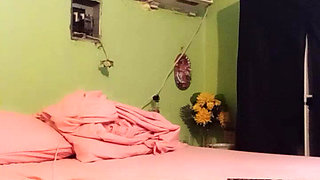 Hot single bichi alone at home to play imaginary husband