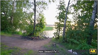 Russian Cougar Malusha Found A Dude With Huge Cock In The Park And Fucked Him In 5 Minutes With Moon Imp