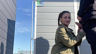 Frankfurt, Above the Dächern Cumshot Face, Mouth