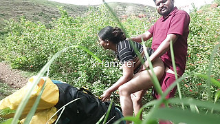 Desi indian Marathi kavita bhabhi fuck in jungle and cum in mouth and cum on face