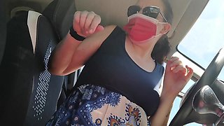Italian Stepmom in a Car Park Gets Her Tits Out and Jerks You off! - Dialogues in Italian