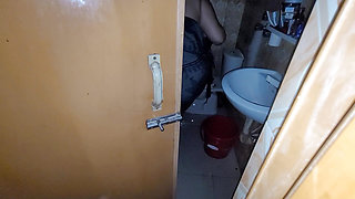 My stepsister was taking a shower with the door open and I was peeking in.