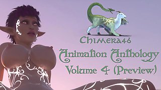 Gigantic Boobs Elves Banging With Monsters In A three dimensional Dream Cartoon