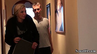 Young Boy Seduce German MILF Friend of Mother to Fuck
