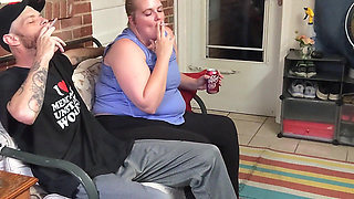 Cheating Wife Caught Giving the Neighbor a Blowjob and Smoking!