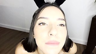 Exhibitionist Brazilian GF Role-Plays Solo on Webcam