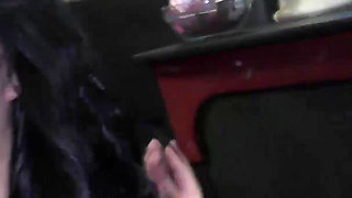 Dark Haired MILF Slut From the UK Adores a Cum Shower