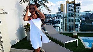 Bubble butt Thai GF first time anal fuck