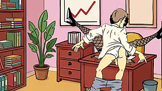 Married Housewife Maria Spreads Her Legs and Becomes a Slut Wife. Cartoon Hentai