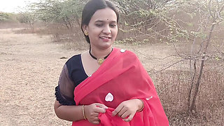Desi Indian Girl Kavita Fucked Hard by Boyfriend in Jungle - Creampie & Blowjob