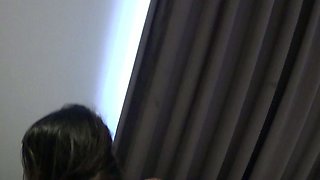 Mexicana blowjob with her big boobs