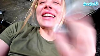 Camsoda - Horny solo soldier chick finger fucking herself
