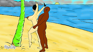 My Wife Fucking Hard on Beach Holiday BBC Very Nice Sunny Day Big Ass Boobs Beautyfull Wife