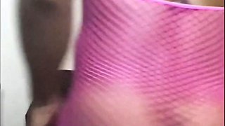 I make my stunning big black cock femboy dance for me!