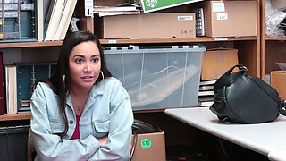 Brunette babe Karlee Grey seduces Marcus in a steamy office rendezvous