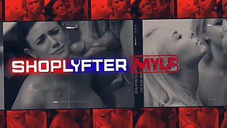 Shoplyfter mylf - sexy dark haired cougar gets interrogated after getting caught stealing