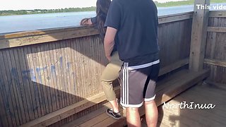 Young Couple Having Risky Spontaneous Public Sex In An Bird Observation Tower - Real Amateur