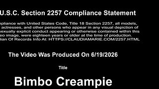 Bimbo Creampie
