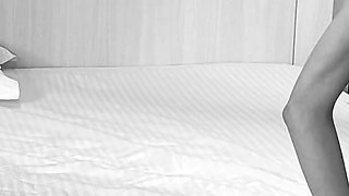 First Black and White Experience for Retro Stepdaughter