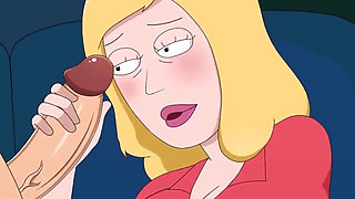 Rick and Morty - a Way Back Home - Sex Scene Only - Part 33 Beth Handjob by Loveskysanx