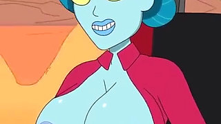 Rick and Morty - a Way Back Home - Sex Scene Only - Part 43 Unity Blowjob by Loveskysanx