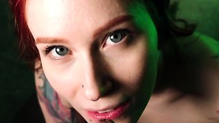Catziilla Gives Sloppy Blowjob And Receives Titty Cumshot