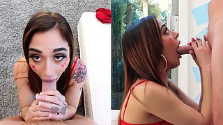 Casting beauty works that ass like a goddess in premium POV