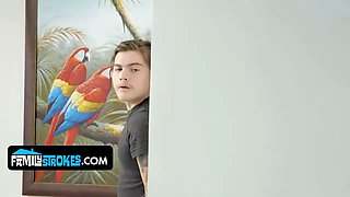 Step-mom Vs. aunty: Kat and Sophia Battle for Stepson's Cock