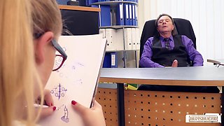 Big George's Fierce Hunger Meets Horny Office Temptation