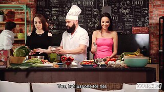 Max Cortes Leads Steamy Threesome in Kitchen Heat