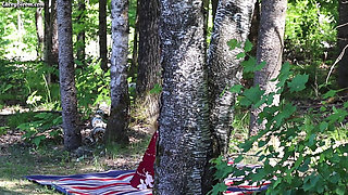 Orgasm in the Forest - Peeker POV