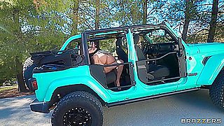 Zoey Uso, Valentine Vixen And Mick Blue In Cross Cuntry Cock Ride