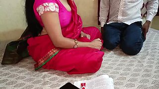 Indian Teacher Seduces Student - Grabs Dick and Gets Fucked After Cigarette Search