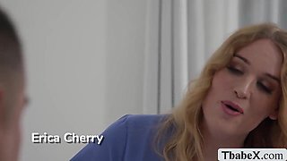 Super-naughty fellow drills the home service TRANSSEXUAL nurse rectum