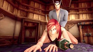 A night with the sultry elf milf Wraith931 in a Warcraft parody