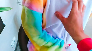 Step Sister Lets Me Touch Her Body When I Need to