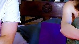 Stepfather at the casting sexy teen Johanna fucked and filmed in the hotel